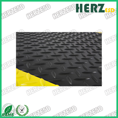 3 couches de tapis en caoutchouc anti-fatigue jaune noir tapis anti-fatigue antidérapant