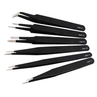 Revêtements de téflon noirs de la couleur ESD-14 d'outils de décharge électrostatique de la longueur 108mm disponibles