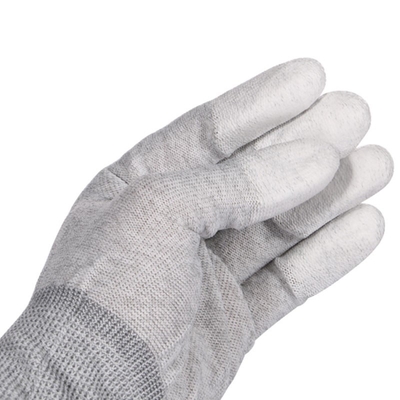 la décharge électrostatique ESD de fibre de carbone de l'ohm 10e6 a pointillé les gants sûrs