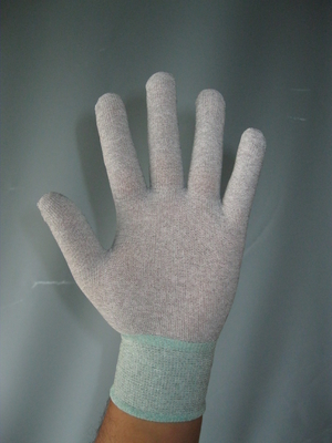 le doigt en nylon de paume de l'ohm 10e9 a enduit d'anti gants statiques de main d'ESD