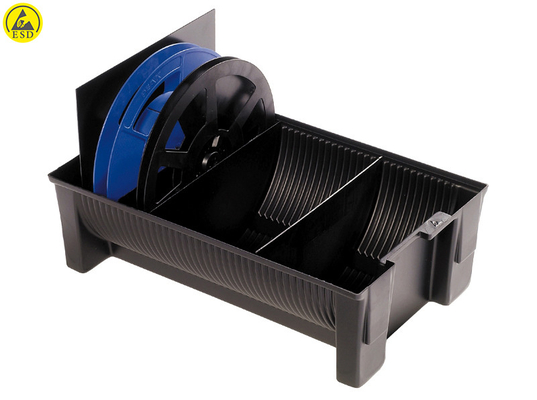 Anti stockage statique électronique de bobine de Tray For SMT de boîte de bobine de boîte de rangement d'ESD 410 *190 *110mm