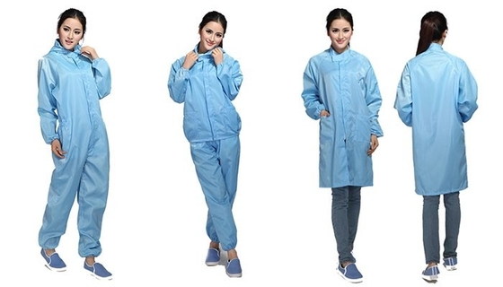 Chambre blanche de l'ESD Uniforme de maillot de travail Labcoat protecteur Anti-statique Labcoats ESD Costumes vêtements de travail