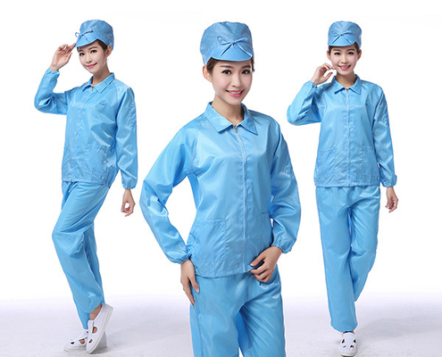 Chambre blanche de l'ESD Uniforme de maillot de travail Labcoat protecteur Anti-statique Labcoats ESD Costumes vêtements de travail