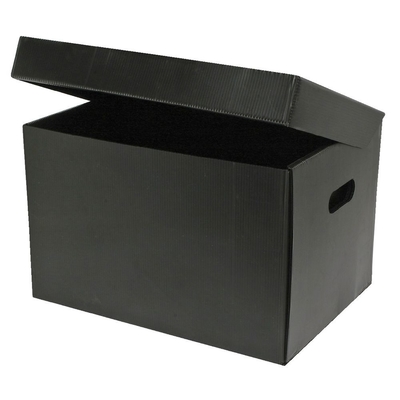 Boîte de rangement ondulée en PP antistatique personnalisée