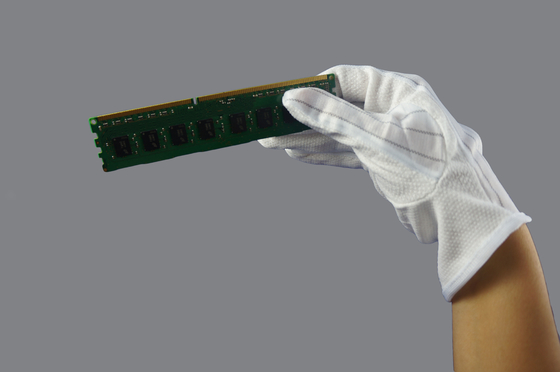 Gants ESD en coton antistatique pour inspection de la sécurité électronique