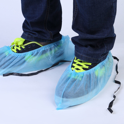Couverture de chaussures ESD avec bande conductrice antistatique, couverture de chaussures de salle blanche non tissées jetables