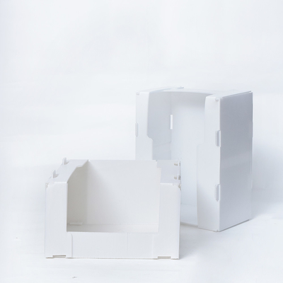 Emballage électronique boîte en plastique ondulée empilable pour acceptation OEM