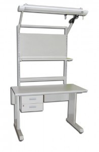 Ligne de production d'assemblage ESD Bureau d'atelier industriel Table