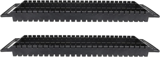 Différentes tailles Esd Pcb Plateau de stockage de circulation en plastique noir Antistatique ESD Plateau de circulation