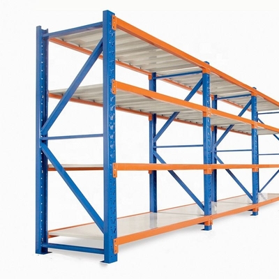 Étagères d'entrepôt industriel lourd réglables Étagère métallique Étagère de plaque Étagères de stockage de palettes