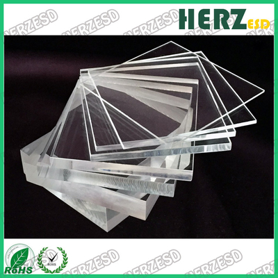 ESD feuille acrylique antistatique PMMA plaque en plastique feuille de verre plexi statique dispassive propre