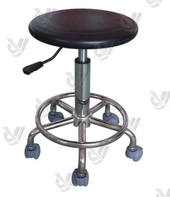 Chaise antistatique réglable en mousse PU à haute performance pour salle blanche avec chaînes métalliques