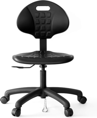 Chaise de laboratoire antistatique réglable avec arrière de l'école ESD Chaise de tabouret Chaise de salle blanche