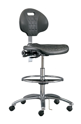 Chaise de laboratoire antistatique réglable avec arrière de l'école ESD Chaise de tabouret Chaise de salle blanche