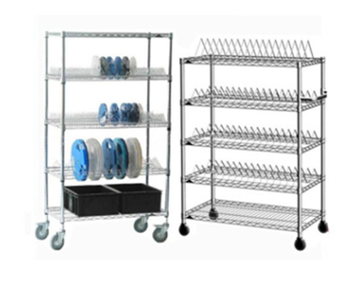Unité d'étagère de câble chrome ESD