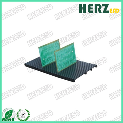 Réservoirs de circuits imprimés ESD plateau de circuits imprimés en plastique porte-PCB noir antistatique