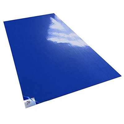 Tapis adhésif adhésif 30 feuilles / packs Tapis bleus pour le sol de la salle blanche