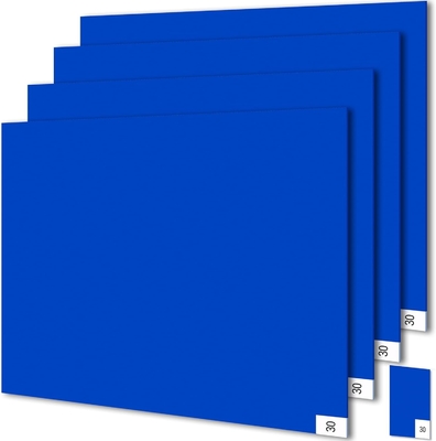 Tapis adhésif adhésif 30 feuilles / packs Tapis bleus pour le sol de la salle blanche