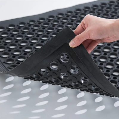 ESD Tissu anti fatigue noir Tissu anti fatigue industriel Tissu de sol de cuisine d'usine commerciale