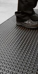 ESD Tissu anti fatigue noir Tissu anti fatigue industriel Tissu de sol de cuisine d'usine commerciale
