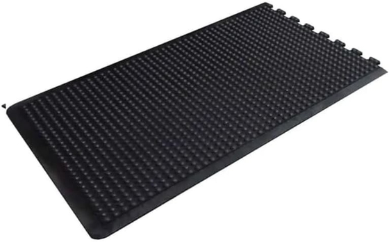 ESD Tissu anti fatigue noir Tissu anti fatigue industriel Tissu de sol de cuisine d'usine commerciale