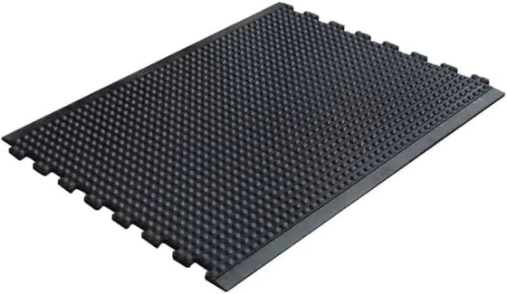 ESD Tissu anti fatigue noir Tissu anti fatigue industriel Tissu de sol de cuisine d'usine commerciale