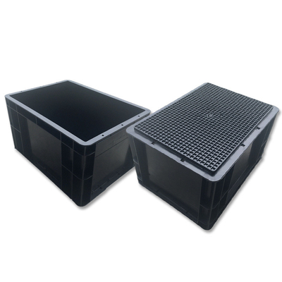 Boîte à outils en plastique noire en PP antistatique en PVC pour PCB