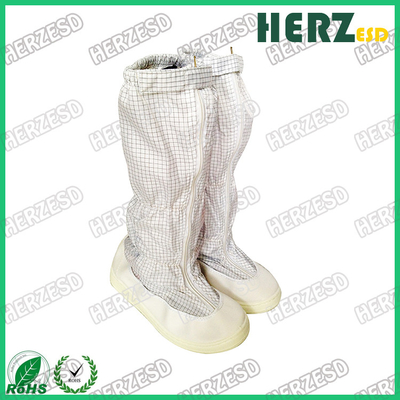 Bottes antistatiques en PU bandes blanches chaussures en tissu antistatiques chaussures de travail ESD chaussures de salle blanche