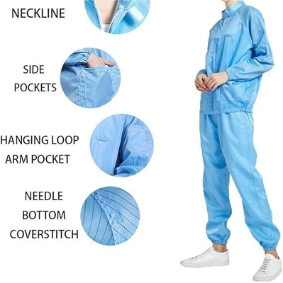 ESD Salle blanche Couverture antistatique Lab Coats ESD Costumes de travail