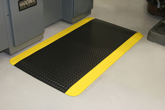 Mat anti fatigue pour plancher en caoutchouc en PVC industriel
