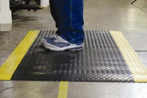 Mat anti fatigue pour plancher en caoutchouc en PVC industriel