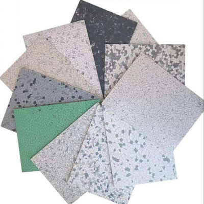 Plancher conducteur Salle blanche Carreaux de plancher en PVC homogènes antistatiques