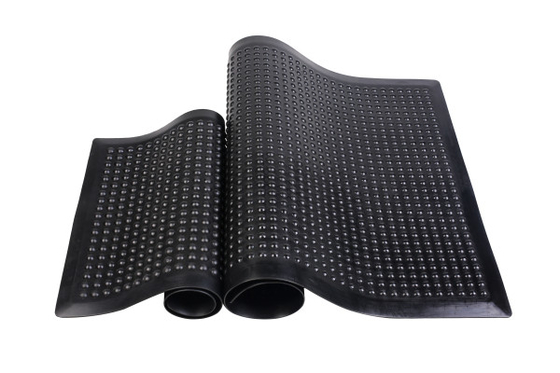 Tapis anti fatigue noir ESD en caoutchouc industriel tapis anti fatigue pour atelier tapis anti glissement