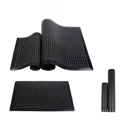 Tapis anti fatigue noir ESD en caoutchouc industriel tapis anti fatigue pour atelier tapis anti glissement