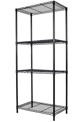 Dispositif de stockage ESD personnalisé 4 couches étagère Chariot de rangement en treillis métalliques