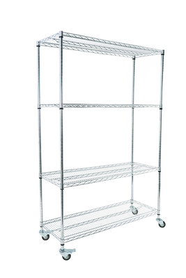 Dispositif de stockage ESD personnalisé 4 couches étagère Chariot de rangement en treillis métalliques