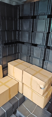 600*400 mm Boîte en plastique ESD Boîtes de stockage ESD Caisse conductrice pour pièces électroniques