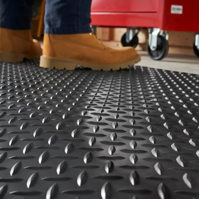 Mat anti fatigue pour poste de travail Mat en caoutchouc de mise à la terre ESD