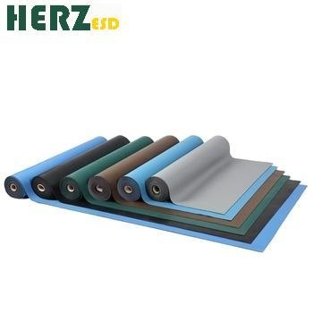 Tapis de table en caoutchouc ESD antistatique 1,8 mm-3 mm vert gris bleu