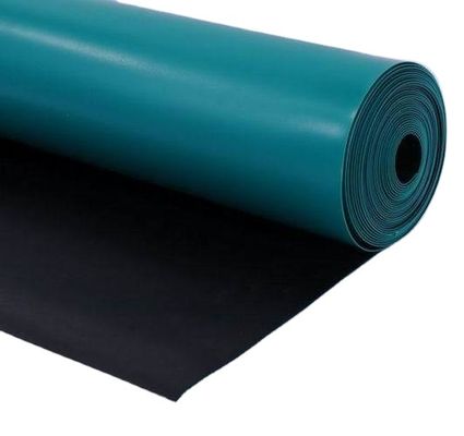 Tapis de table en caoutchouc ESD personnalisé 1,8 mm-3 mm antistatique vert gris bleu