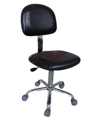 Wholesale PU Rotatable Foam ESD Chair with Footring Anti-Static Stool Laboratory Office Fabric Cleanroom
