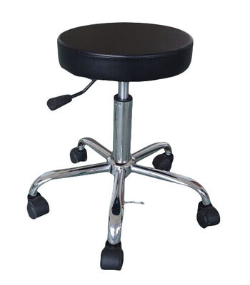 Tabouret rond antistatique pivotant en cuir PU ESD avec repose-pieds