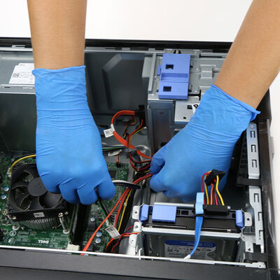 ESD Gants de sécurité en nitrile bleu noir Gants d'examen antistatique jetables pour la vente en gros