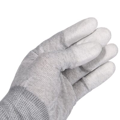 Gants de haute qualité ESD Fabrique de gants de haute qualité ESD Laboratoire de gants de haute qualité de fibres de carbone antistatiques PU