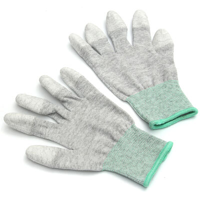 Gants de haute qualité ESD Fabrique de gants de haute qualité ESD Laboratoire de gants de haute qualité de fibres de carbone antistatiques PU