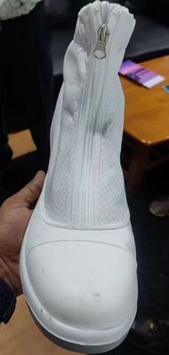Chaussures de sécurité ESD à orteils en acier Bottes antistatiques pour salles blanches électronique semi-conducteur fabrication et lieux de travail industriels