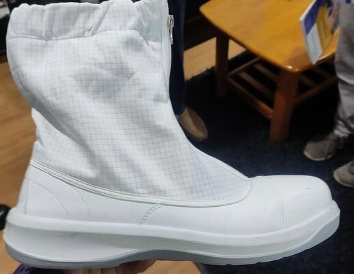 Chaussures de sécurité ESD à orteils en acier Bottes antistatiques pour salles blanches électronique semi-conducteur fabrication et lieux de travail industriels