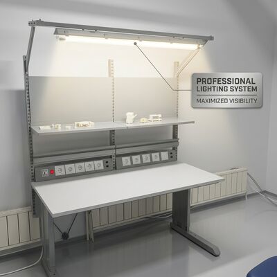 Établi de laboratoire antistatique robuste, table de travail antistatique réglable pour station de retravail électronique