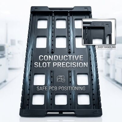 Rack de circulation ESD rotatif en métal pour circuits imprimés SMT