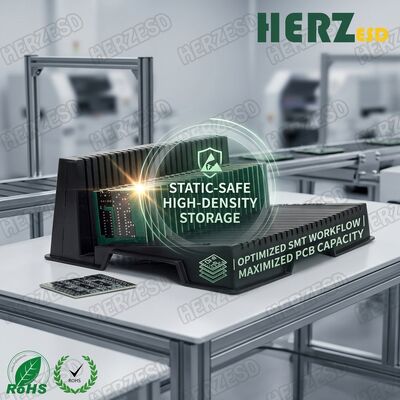 Rack de circulation ESD rotatif en métal pour circuits imprimés SMT